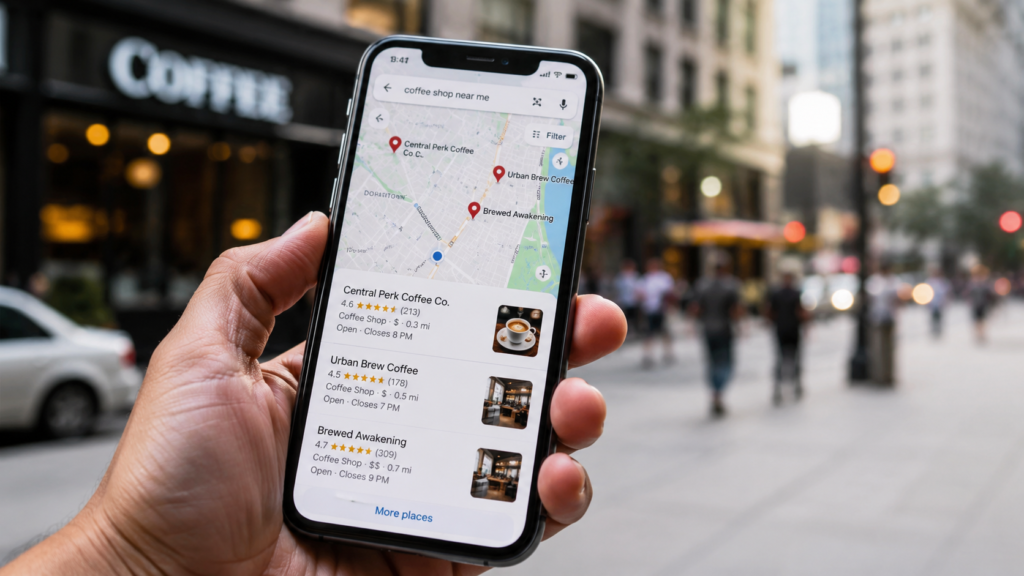 10 Benefits of SEO for Local Businesses google maps local search results.