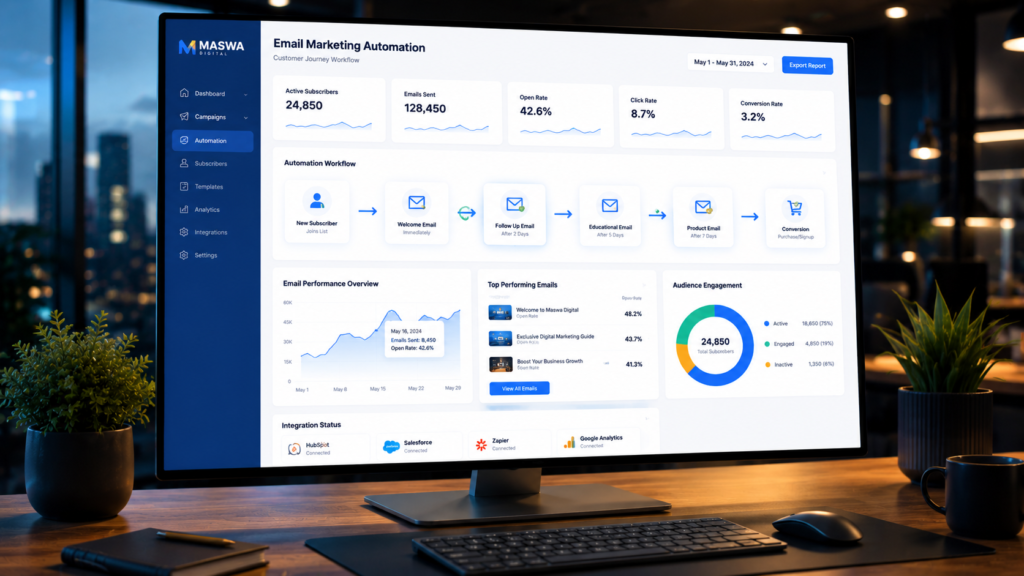 Best Digital Marketing Strategies for Startups 5 email marketing automation workflow and customer communication.