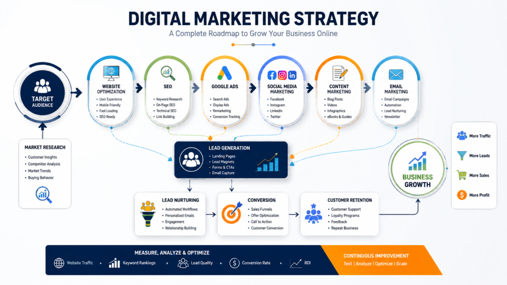 Why Small Businesses Need Digital Marketing in 2026 digital marketing strategy infographic